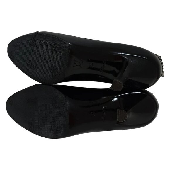 LOUIS VUITTON - Black Women's Pumps Leather 182-081225 - Picture 4 of 6